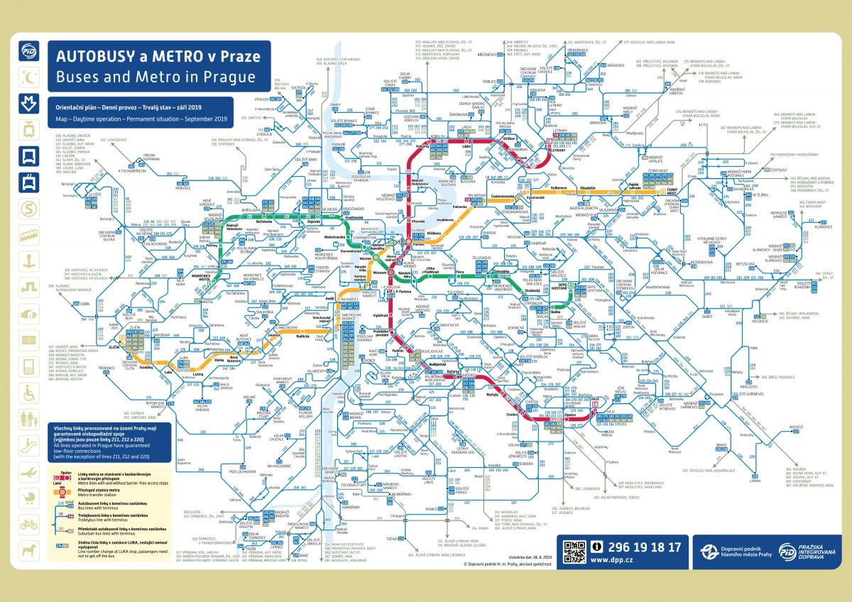 карта автовокзала Праги